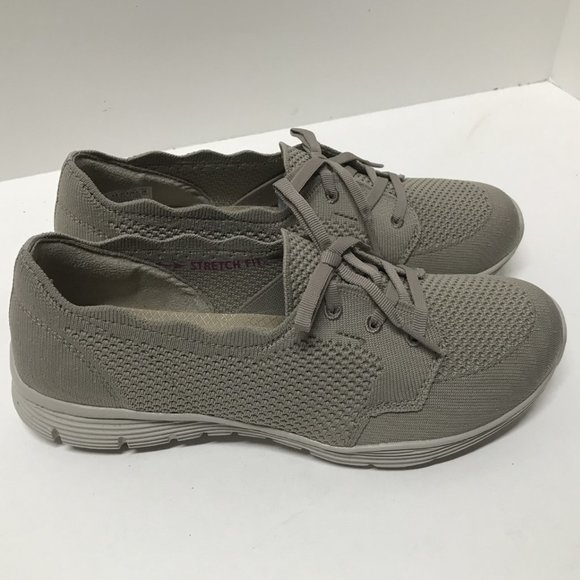 Skechers Washable Knit Slip-On Shoes - Seager in Taupe - Picture 11 of 16